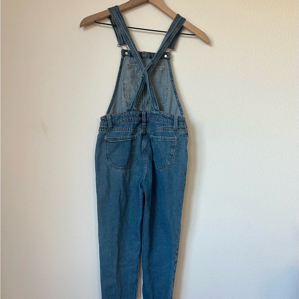 Jordache Distressed Denim Overalls Size L/G 10-12 - Picture 7 of 11